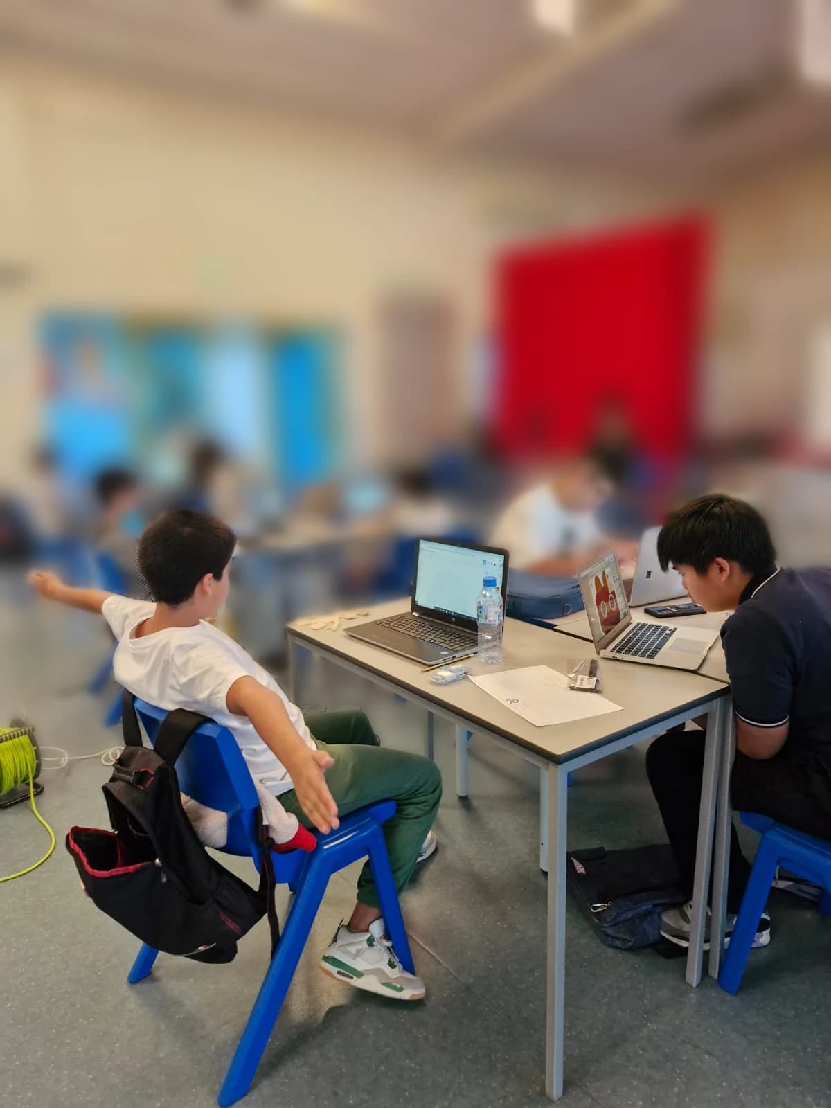 CAD during a Roboticscool class